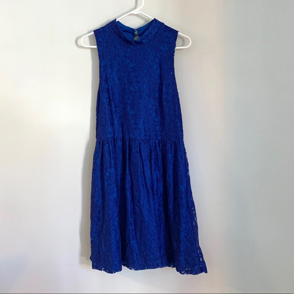 Lacey blue Anthropologie dress NWT